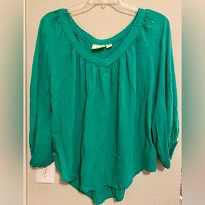 Maeve By Anthropologie Teal Blouse - Size 16 - EUC
